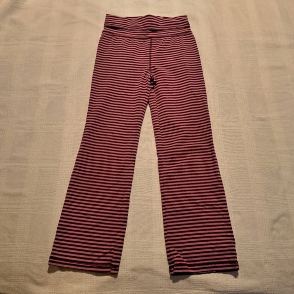 Tea Collection girls size 8 2 tone purple yoga style pants, VGUC